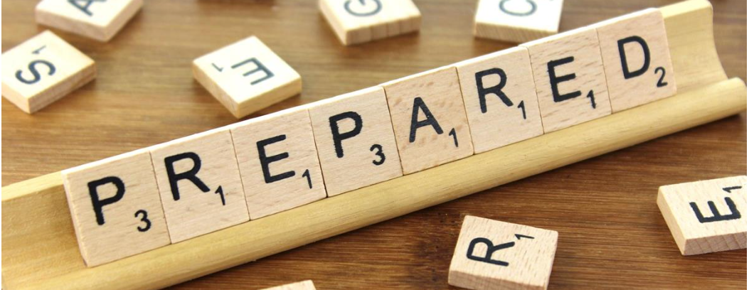 scrabble letters spelling prepared